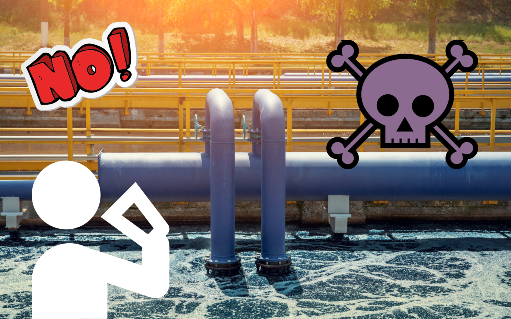 工場排水は濾過しても飲んじゃ絶対ダメ！！